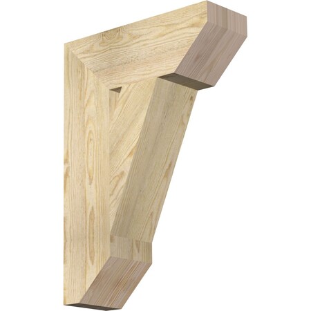 Ekena Millwork Traditional Slat Rough Sawn Bracket, Douglas Fir, 6"W x 18"D x 26"H BKT06X18X26TRA06RDF